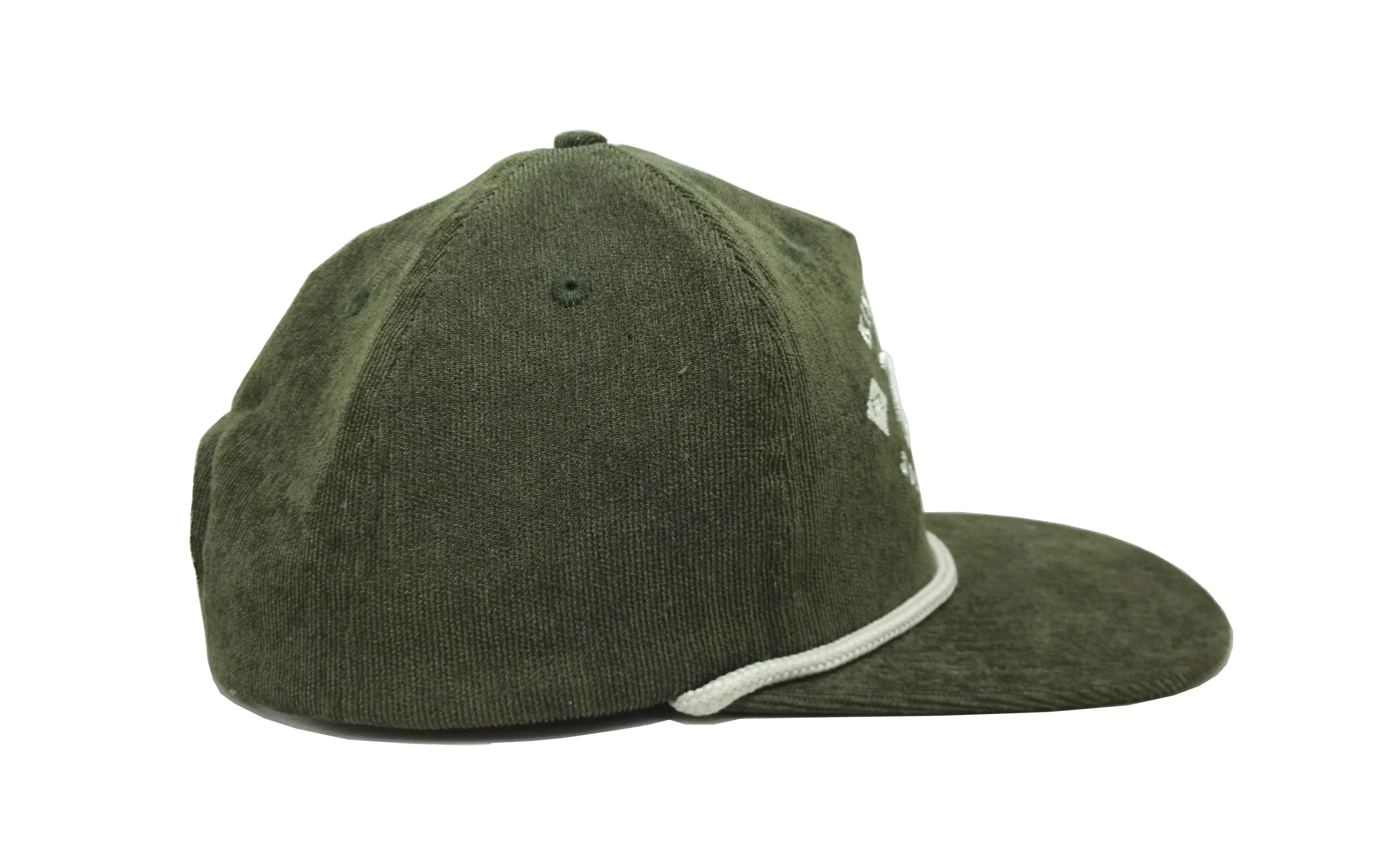 Custom Corduroy Snapback Caps With Mesh Embroidery Baseball Hat Vietnam Factory Dark Green Sport Dad Hat Customized Logo 4