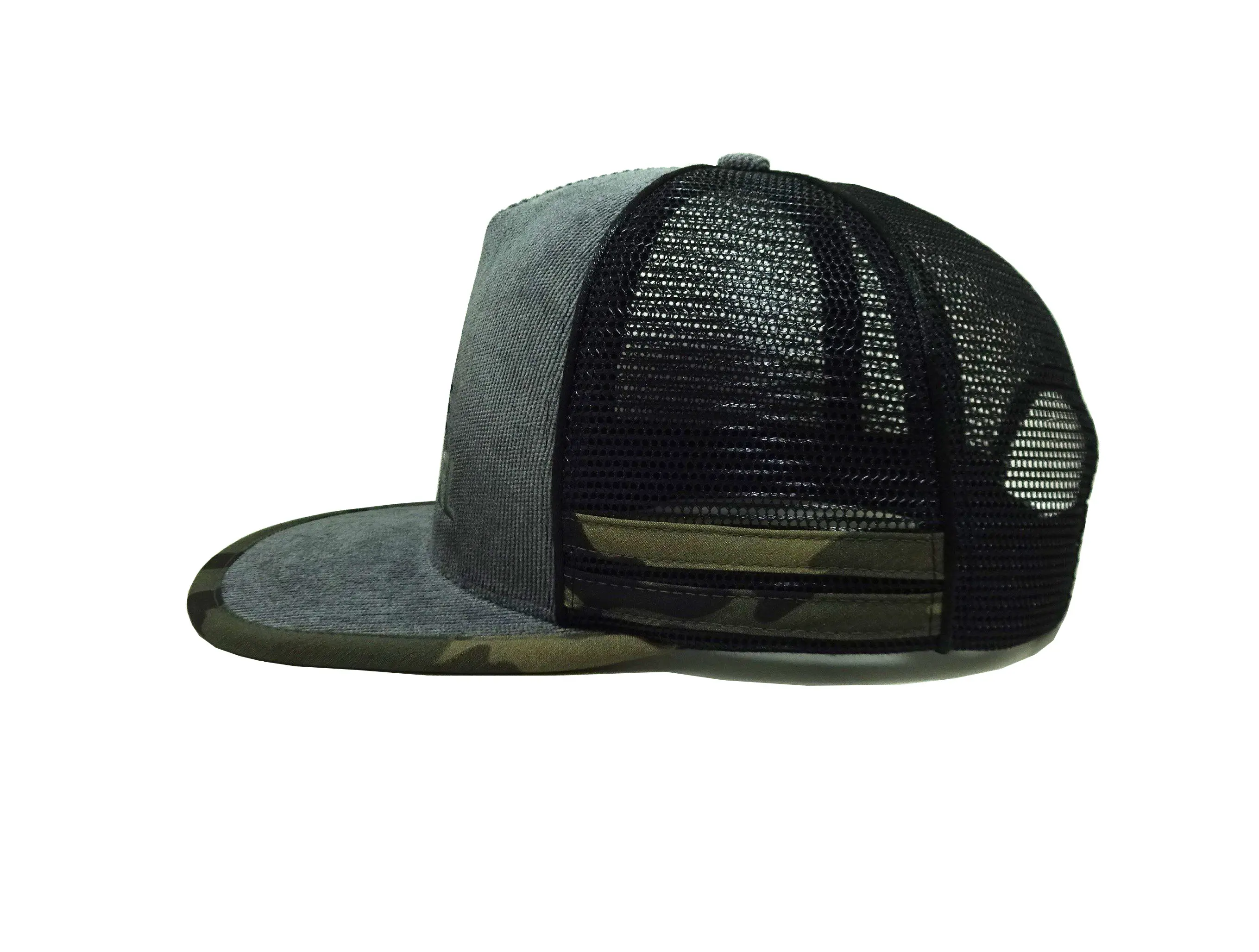 Custom Corduroy Snapback Caps With Mesh Embroidery Trucker Hat Vietnam Factory Camo Sport Dad hat Customized Logo Design 3