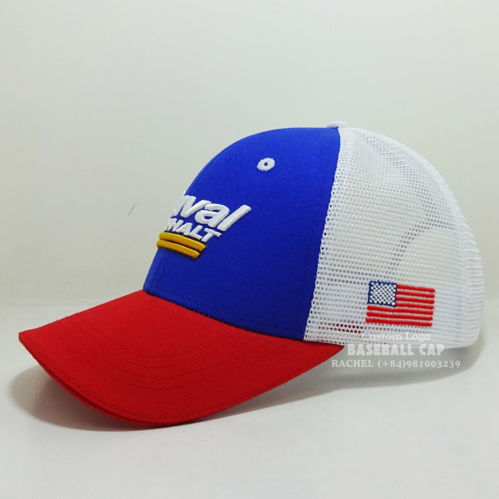 Custom Embroidered Baseball Trucker Hats 6 Panel Curved Brim Mixed Color American Styles Breathable Mesh Snapback Closure Sporty 2