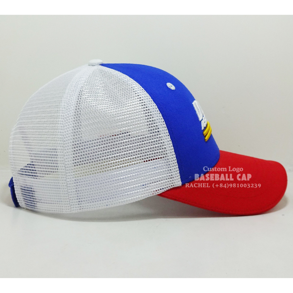 Custom Embroidered Baseball Trucker Hats 6 Panel Curved Brim Mixed Color American Styles Breathable Mesh Snapback Closure Sporty 5