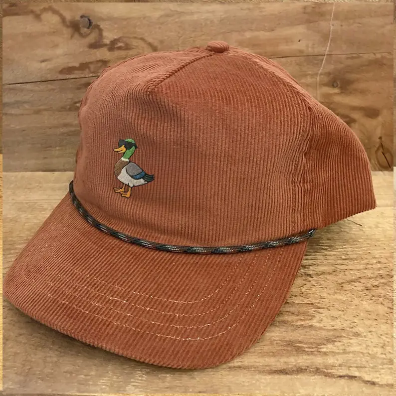 Custom Embroidered Funny Animal Corduroy Dad Hat Vietnam Made Unstructured Rope Snapback Caps Pre Curved For Men Women Casual L1 3