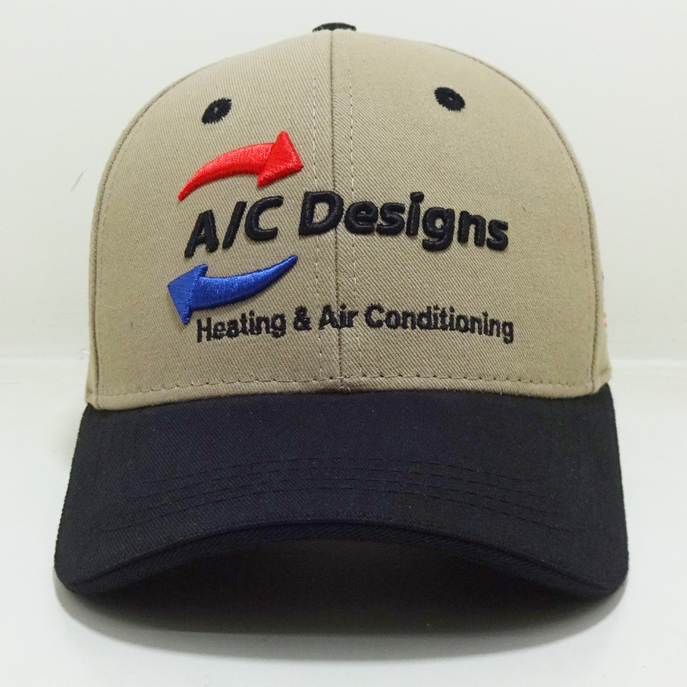 Custom Embroidered Logo Baseball Cap 6 Panel Structured Left Side American Flag Curved Brim Promotional Uniform Trucker Hat OEM