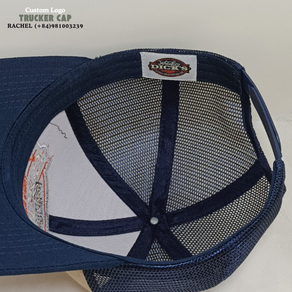 Custom Embroidered Logo Patches Trucker Hats 6 Panel Curved Brim Gorras Structured Caps Private Label On Sweatband Snapback OEM 7