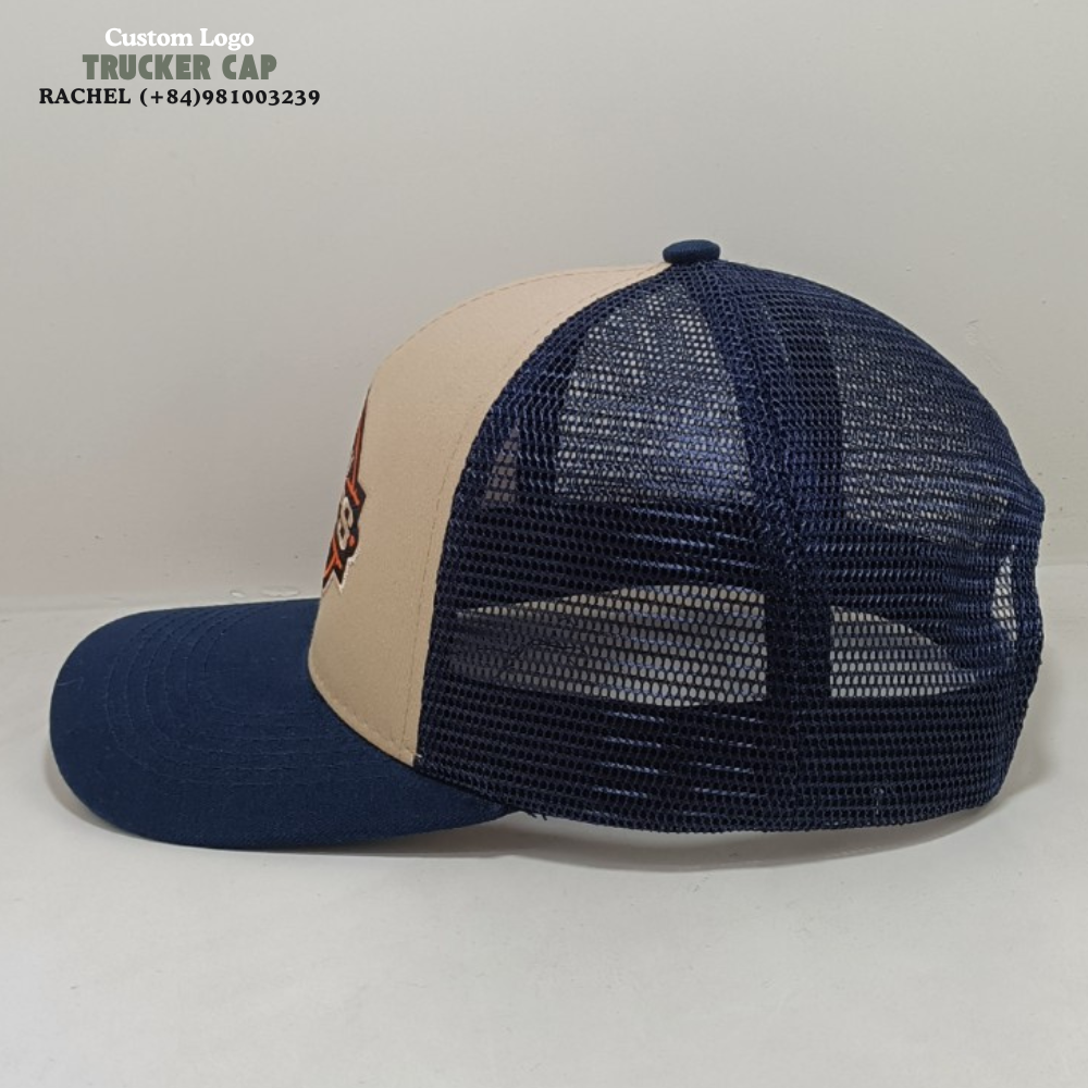 Custom Embroidered Logo Patches Trucker Hats 6 Panel Curved Brim Gorras Structured Caps Private Label On Sweatband Snapback OEM 4