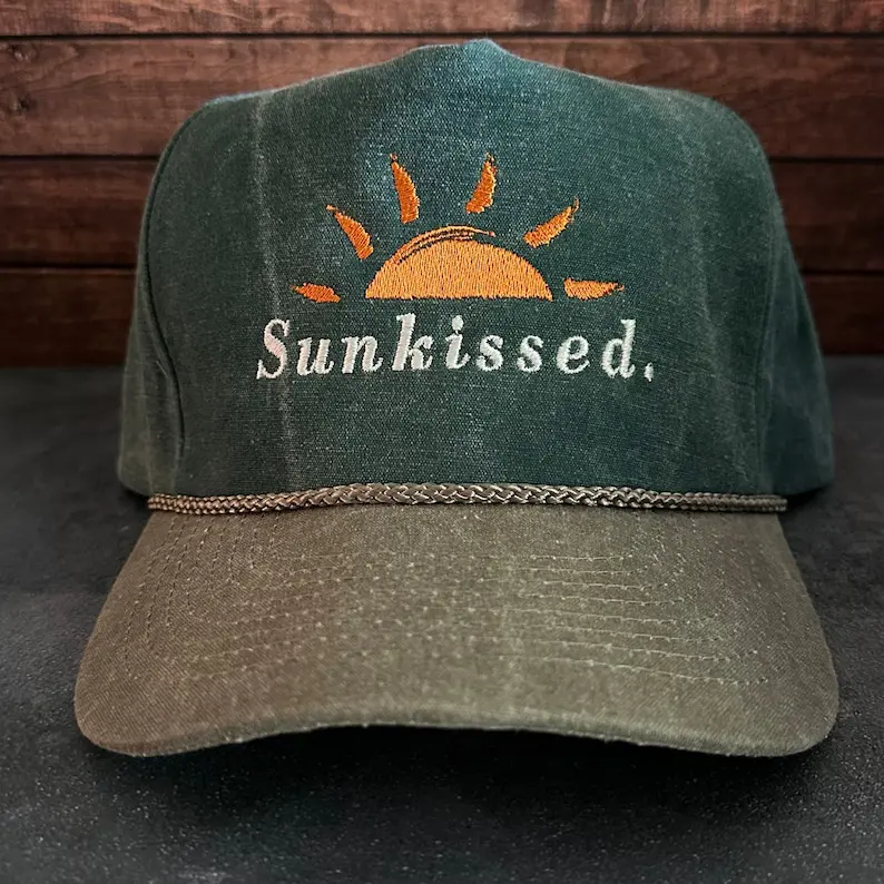 Custom Embroidered Logo Summer Style Washed Baseball Cap With Rope Vietnam Made For Unisex  Casual Travel Fashion Promotion L01 7