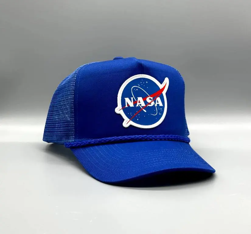Custom Embroidery Hat Headwear Trucker Hats with Mesh Vintage Caps Sport Design Promotional Brand Hat with Rope Merow PAtch Logo 3