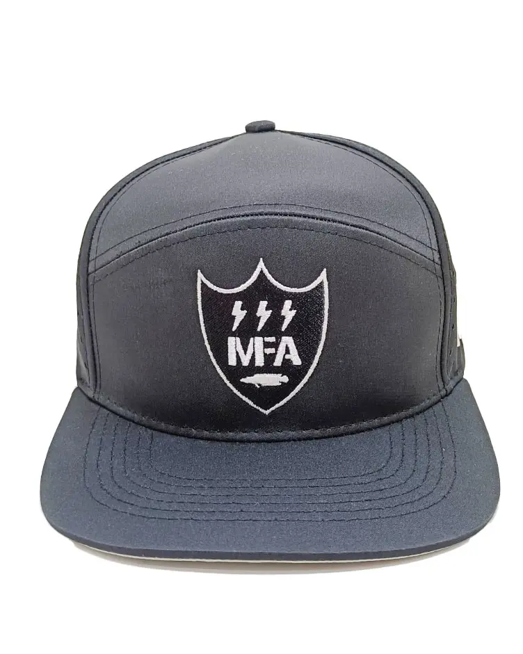 Custom Embroidery Logo 7 Panels Laser Cut Adult Size Men Sport Baseball Caps Fisherman Hats Custom Made in Vietnam