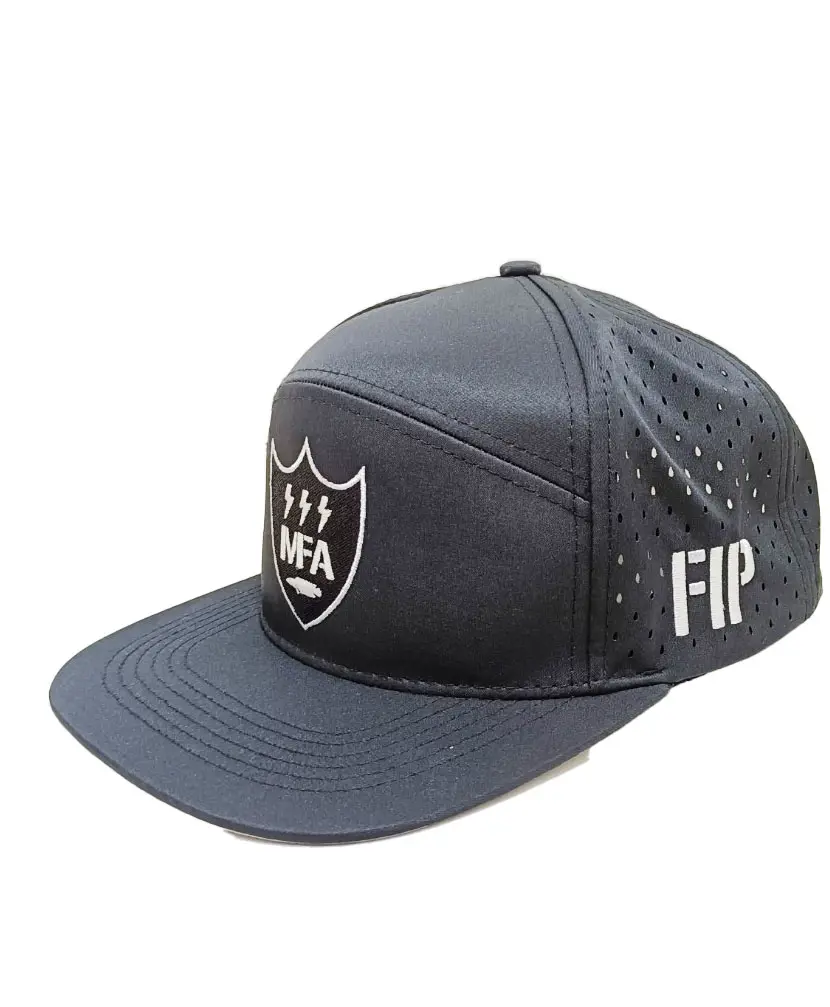 Custom Embroidery Logo 7 Panels Laser Cut Adult Size Men Sport Baseball Caps Fisherman Hats Custom Made in Vietnam 5