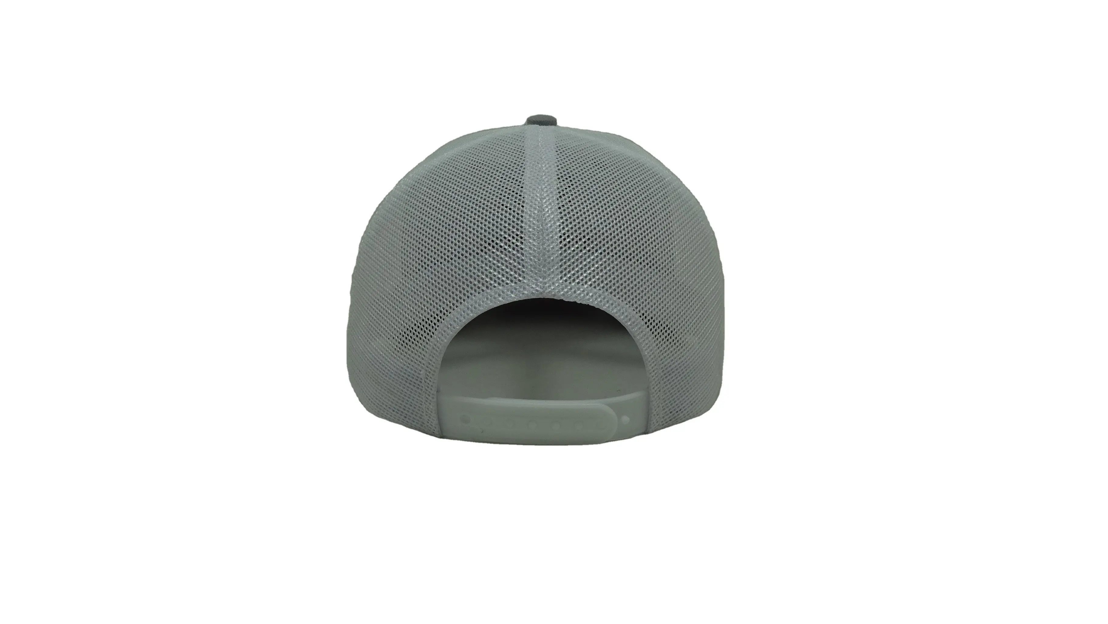 Custom Embroidery Logo Gray White With Black Fringed Trucker Hats Trucker Caps Injae Vina Vietnam Hats Factory 4