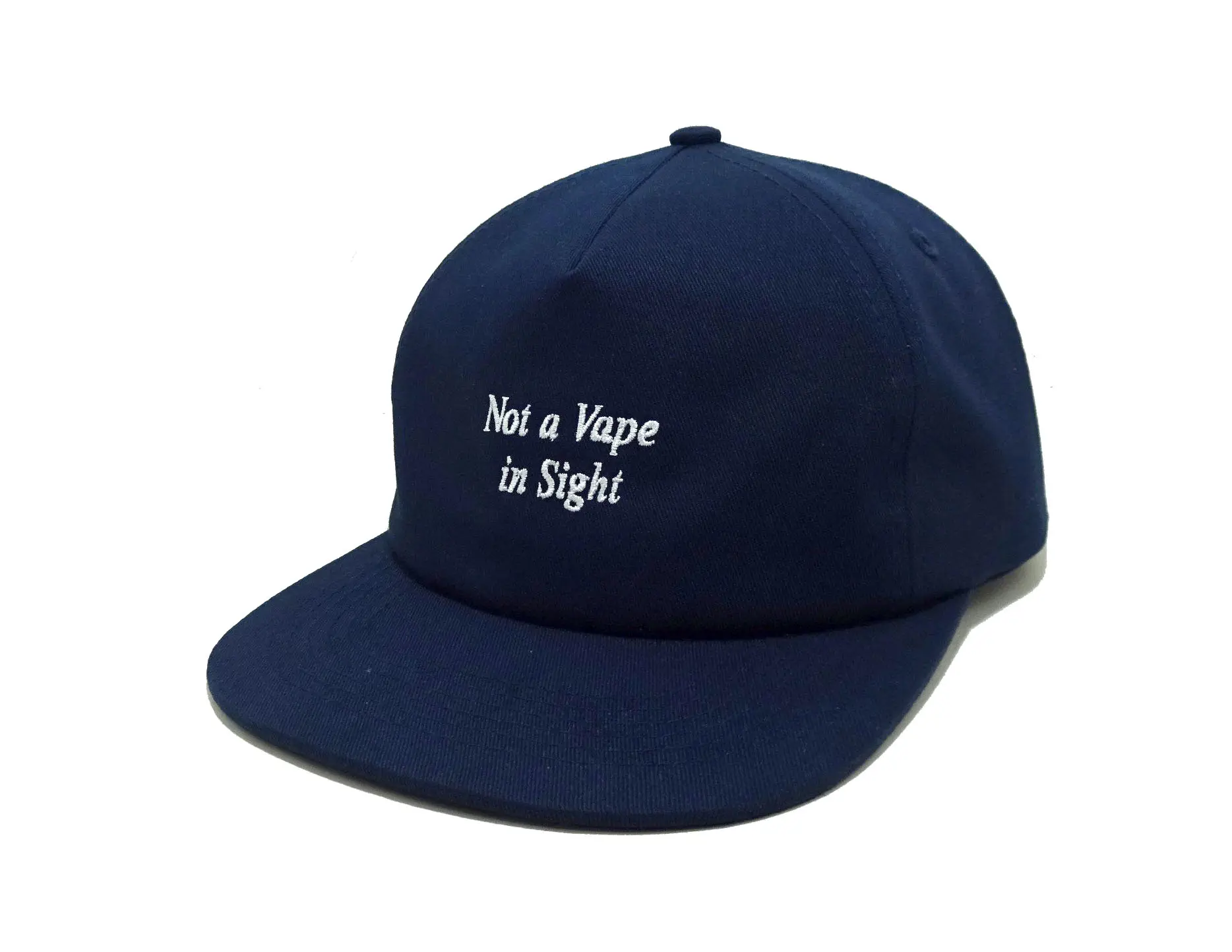 Custom Embroidery Logo Snapback Caps Flat Bill Navy Baseball Hats Vietnam Brand Hat For Business High Quality Small MOQ 2