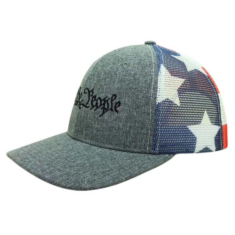 Custom Embroidery Logo Trucker Hat with Two-Tone Front Panel Mesh Back Gorras Adjustable Closure Cap OEM Vietnam Headwear 5