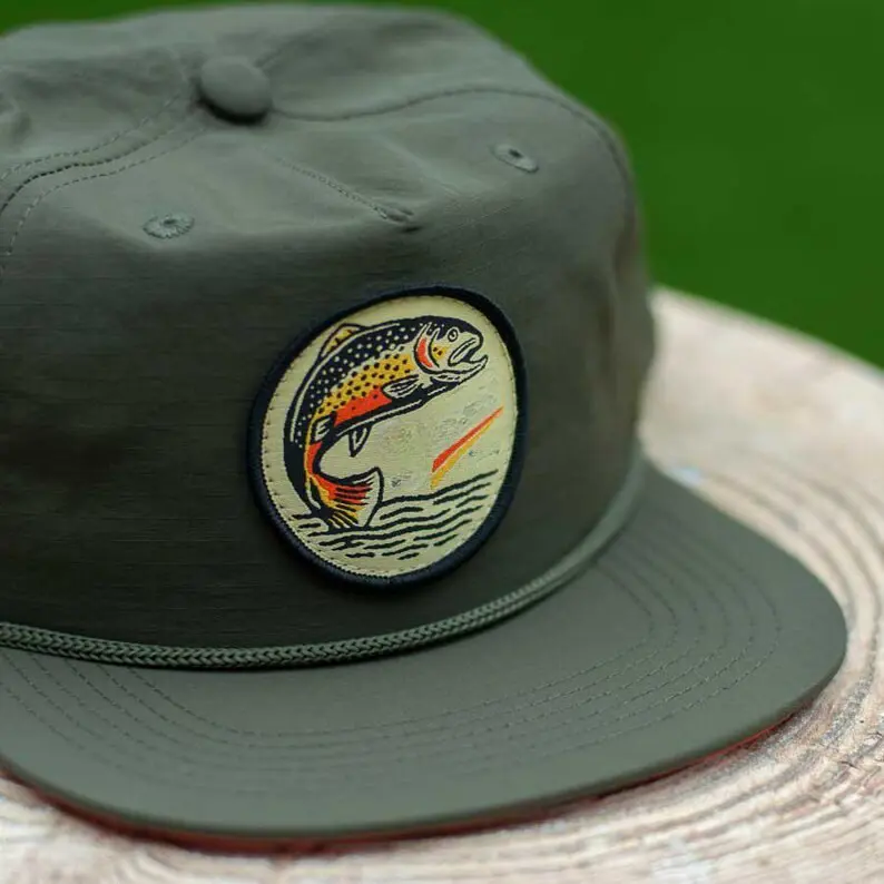 Custom Fishing Snapback Hat With Woven Patch Vietnam Unstructured Caps With Rope For Men Women Casual Outdoor Brand Promotion L1 3