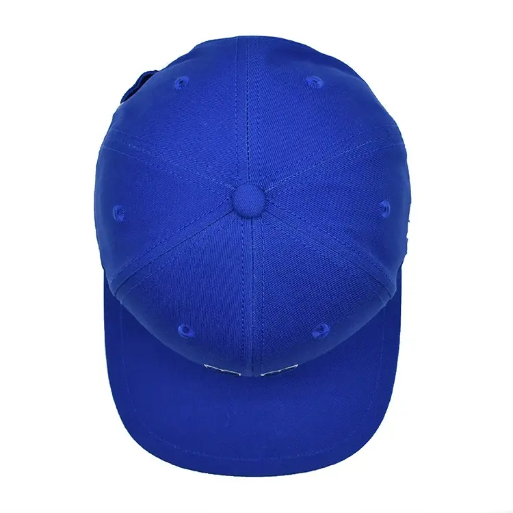 Custom Fitted Hat Structured Snapback Cap Adjustable 3D Embroidery Blue Color High Quality Medium Profile Snapback Hats Caps 4