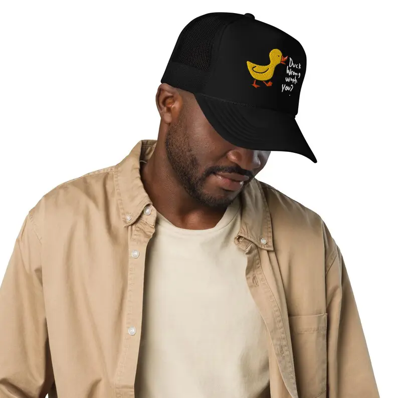 Custom Funny Animal Logo Trucker Hat Vietnam Made Breathable Plain Mesh Back Caps For Casual Sporty Hunting Fishing Promotion L1 5