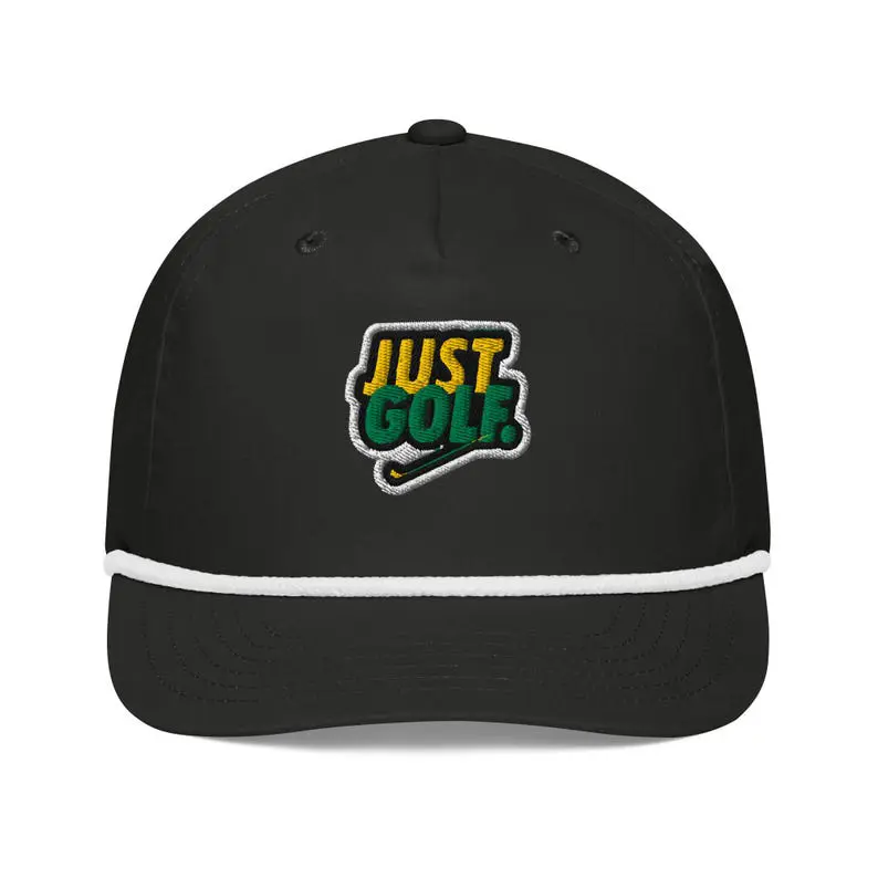 Custom Golf Hat with Rope Detail Snapback Adjustable Cap Embroidery Logo 5 Panel OEM ODM Vietnam Factory Sports Headwear 1