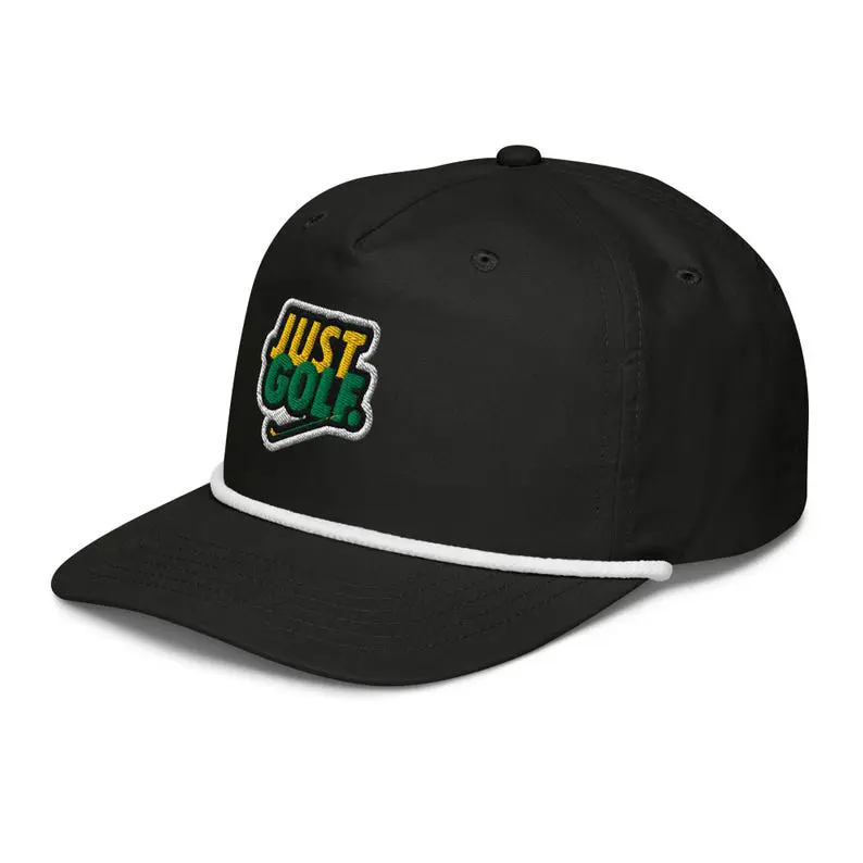 Custom Golf Hat with Rope Detail Snapback Adjustable Cap Embroidery Logo 5 Panel OEM ODM Vietnam Factory Sports Headwear 2