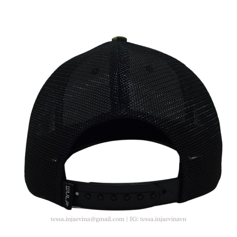 Custom High Quality 6 Panel Embroidered Camo Caps Private Logo Inner Tape Trucker Hats Vietnam OEM ODM Hat Manufacturer L01 4