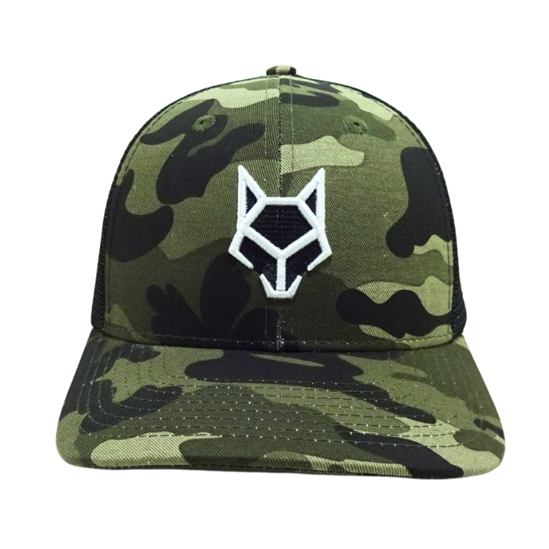 Custom High Quality 6 Panel Embroidered Camo Caps Private Logo Inner Tape Trucker Hats Vietnam OEM ODM Hat Manufacturer L01 2