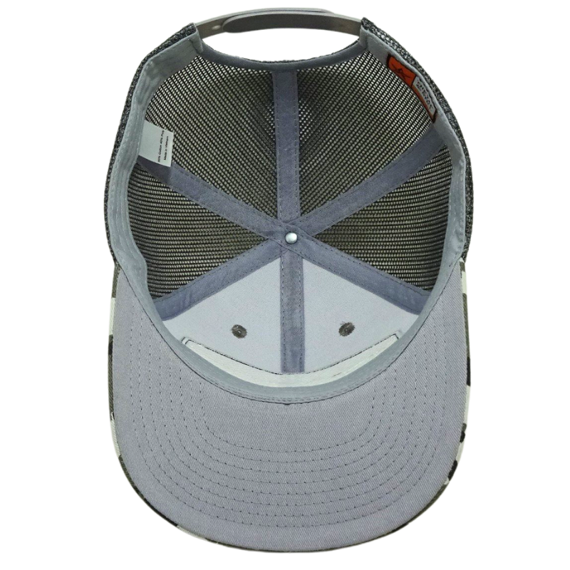 Custom Laser Leather Patch Logo Cap Camouflage Trucker Hats Streetwear Style High Quality Hat Vietnam OEM Manufacturer L01 4