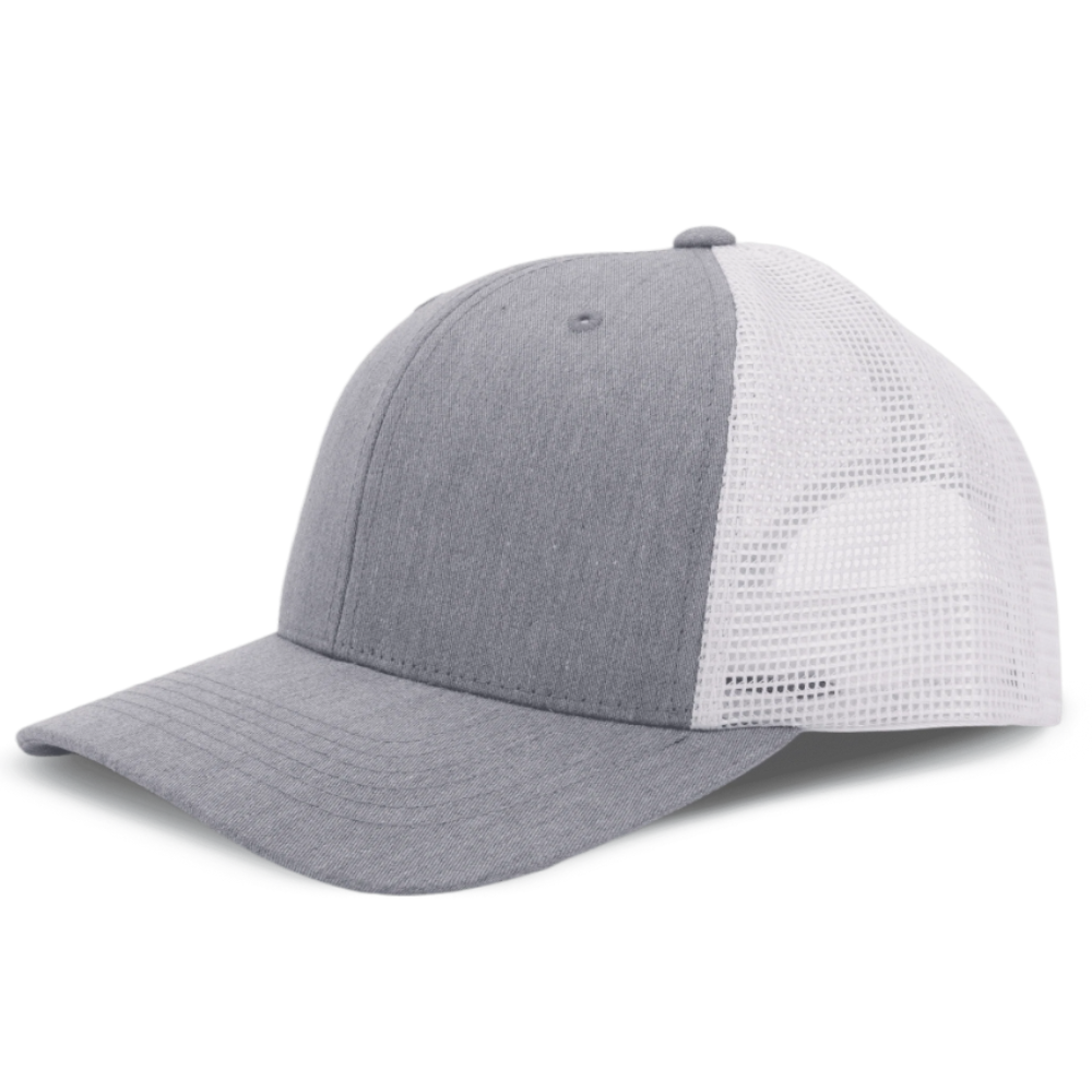 Custom Leather Logo Patch On R 112 Trucker Hats 6 Panel Gorras Structured Cap Breathable Mesh Adjustable Snapback Closure Unisex 3