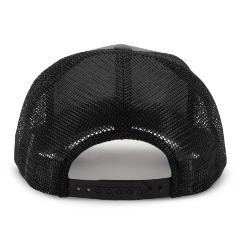 Custom Leather Logo Patch On R 112 Trucker Hats 6 Panel Gorras Structured Cap Breathable Mesh Adjustable Snapback Closure Unisex 7