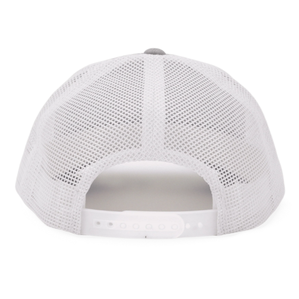 Custom Leather Logo Patch On R 112 Trucker Hats 6 Panel Gorras Structured Cap Breathable Mesh Adjustable Snapback Closure Unisex 4
