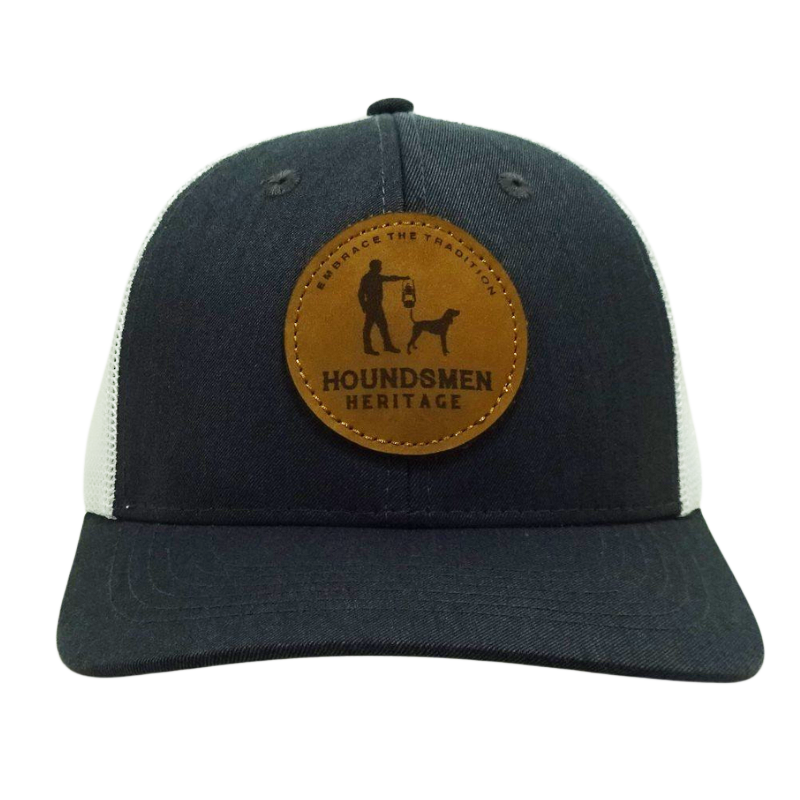 Custom Leather Patch Logo Mesh Back Trucker Hats 6 Panel Casual Style Slightly Curved Brim Caps Vietnam OEM Headwear Supplier 2