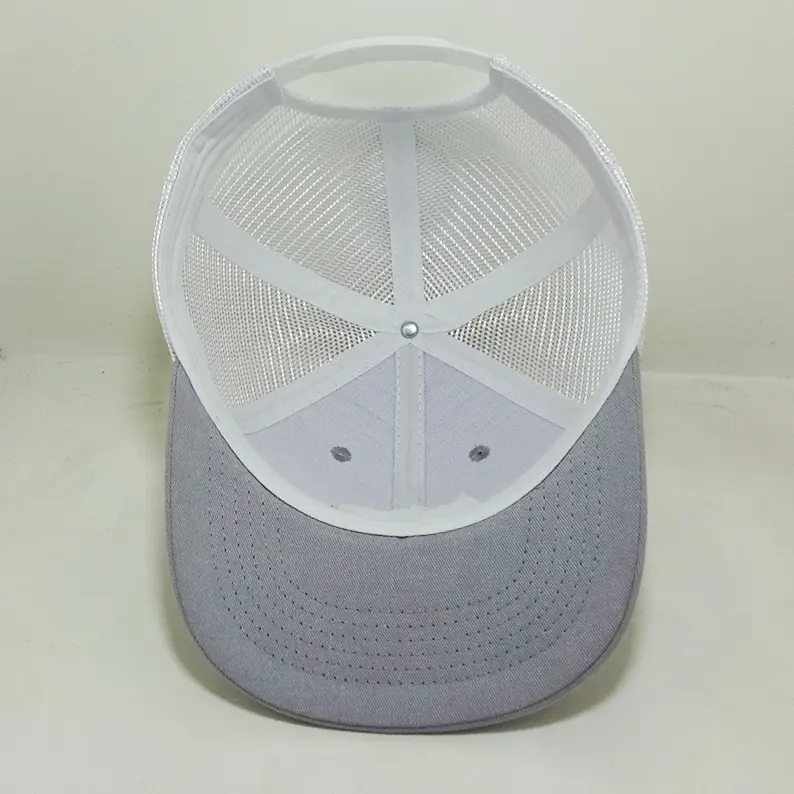 Custom Leather Patch Mesh Back Trucker Hat Outdoor Caps Design Gorras For Men Women Fishing Hunting Style Vietnam Made Casual L1 6