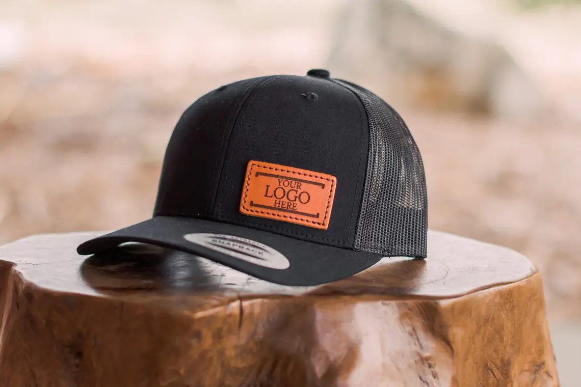 Custom Leather Patch Snapback Caps Various Colors Trucker Hats INJAE VINA Brand Cap Cheap Price in Vietnam 3