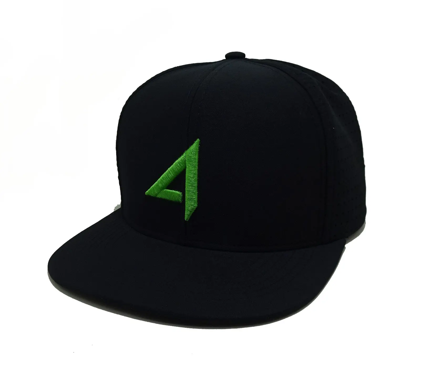 Custom Logo 3D Embroidery 6-Panel Flat Brim High Quality Black Color High Profile Cotton High Fashion Sports Cap Snapback Cap 1