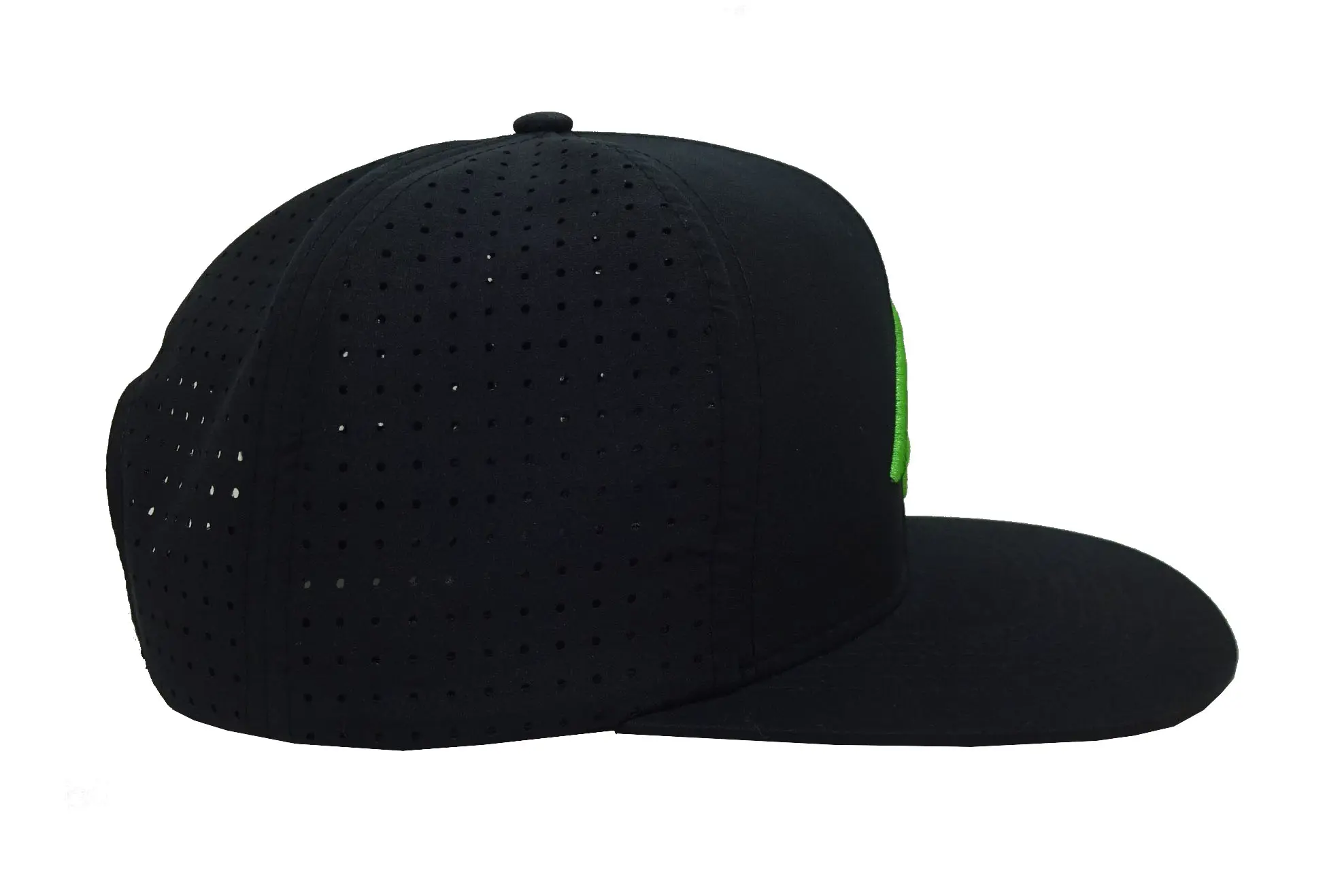 Custom Logo 3D Embroidery 6-Panel Flat Brim High Quality Black Color High Profile Cotton High Fashion Sports Cap Snapback Cap 4