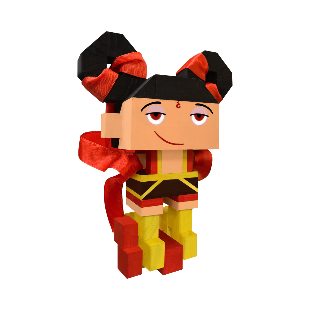 Custom LOGO 3D Wooden Model Craft Set Nezha 2 Folk Art Display Model Creative Wood Home Decor for Painting 1