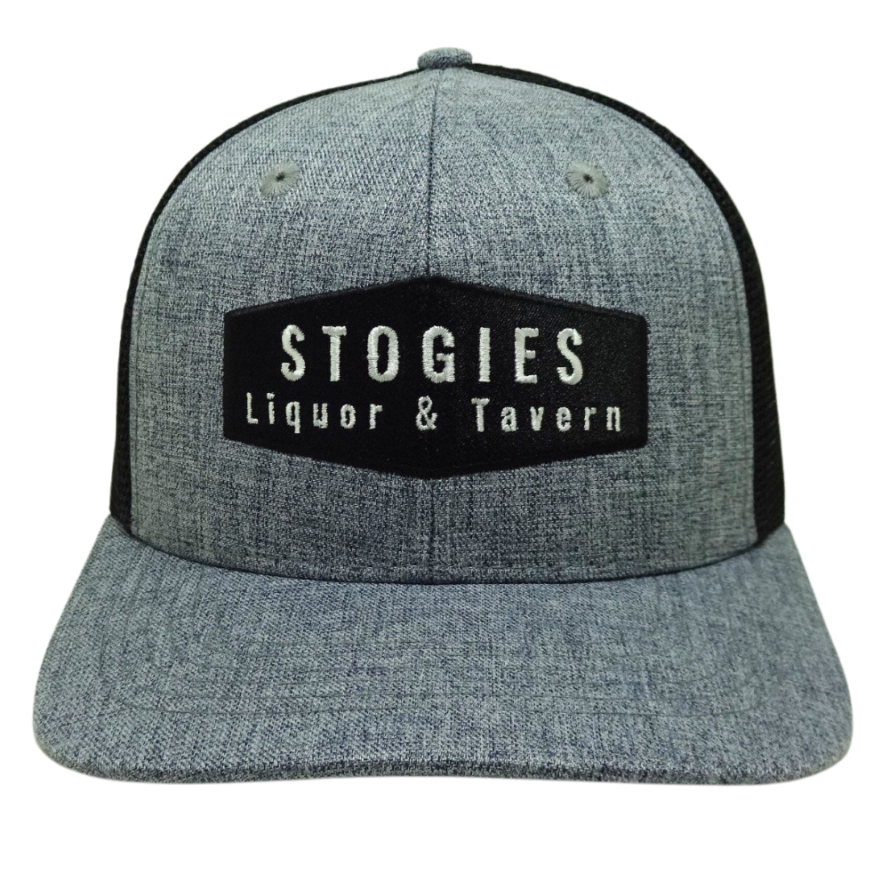 Custom Logo 6 Panels Trucker Hat Garment Patch Structured Gray and Black Mesh Plastic Single Breasted Buckle Wholesales All Ages 2
