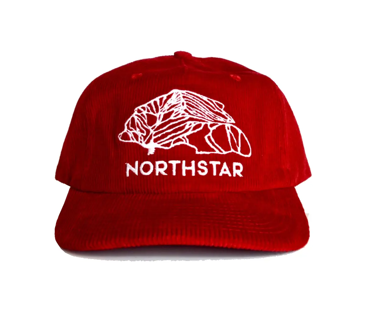 Custom Logo Baseball Caps Embroidery Corduroy Hat 5-Panel Curved Brim High Quality Red Color Low Profile Adjustable Baseball Cap