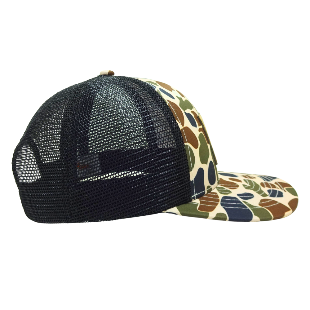 Custom Logo Camouflage Trucker Hat High Quality Vietnam Made Breathable Mesh Back Wholesale Gorras For Outdoor Travel Hunting L1 5