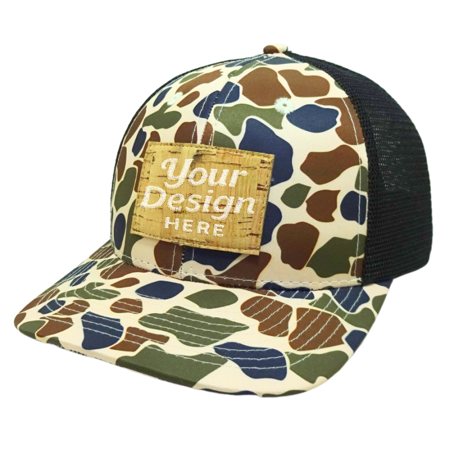Custom Logo Camouflage Trucker Hat High Quality Vietnam Made Breathable Mesh Back Wholesale Gorras For Outdoor Travel Hunting L1 3