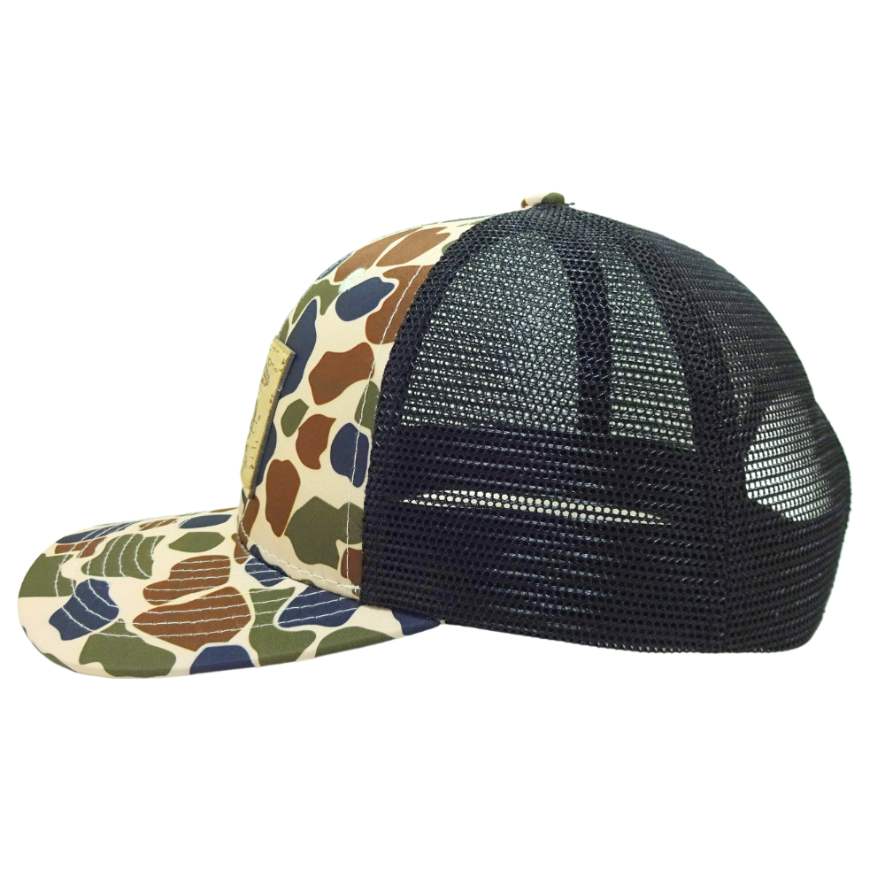 Custom Logo Camouflage Trucker Hat High Quality Vietnam Made Breathable Mesh Back Wholesale Gorras For Outdoor Travel Hunting L1 4