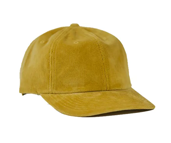 Custom Logo Corduroy Hat Blank Baseball Cap Plain 6-Panel Curved Brim High Quality Unstructured Low Profile Baseball Cap 4