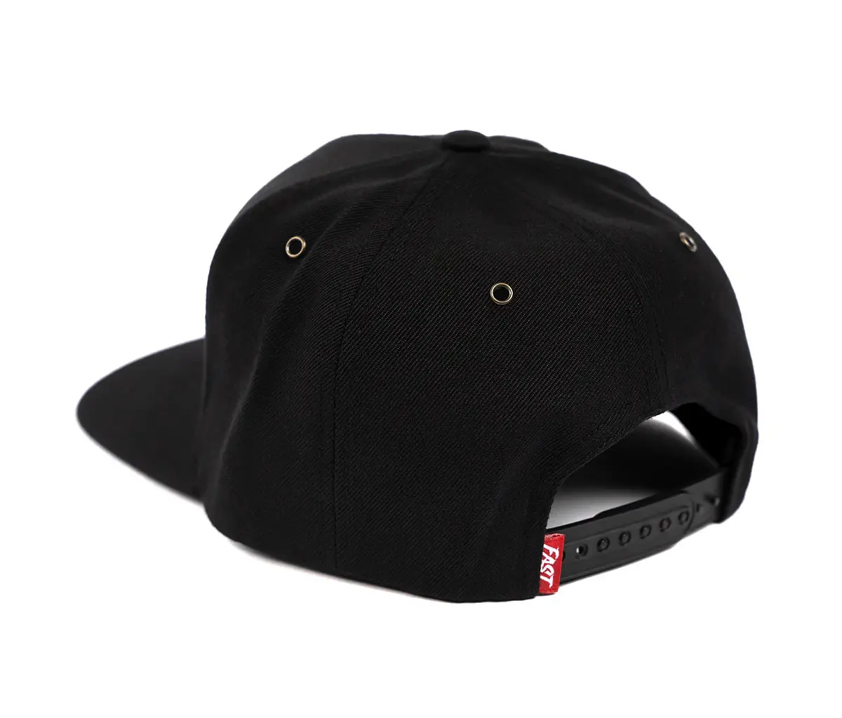 Custom Logo Hot Sale Wholesale Products Snapback Cap Structured 5-Panel Flat Brim High Quality Black/Light Brown Snapback Cap 3