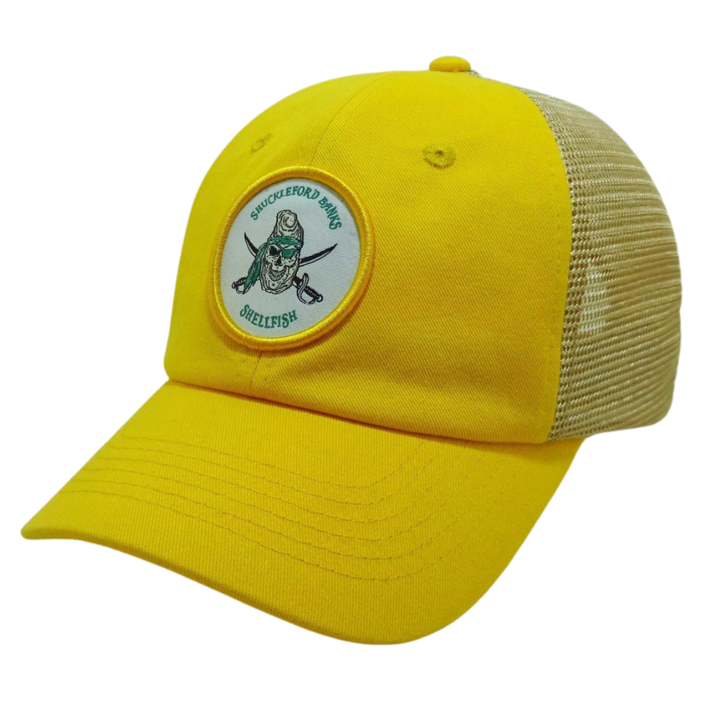 Custom Logo Patches Baseball Cap 6 Panel Curved Brim Embroidery Bolder Yellow Mesh Plastic Single Breaated Buckle High Quality 3