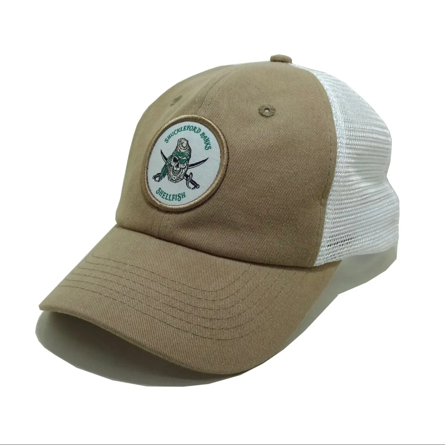 Custom Merrow Patch Baseball Caps Shuckleford Banks 6 Panels Sport Dad Hats Woven Patches Embroidery Logo Snapback Cap Vietnam 1