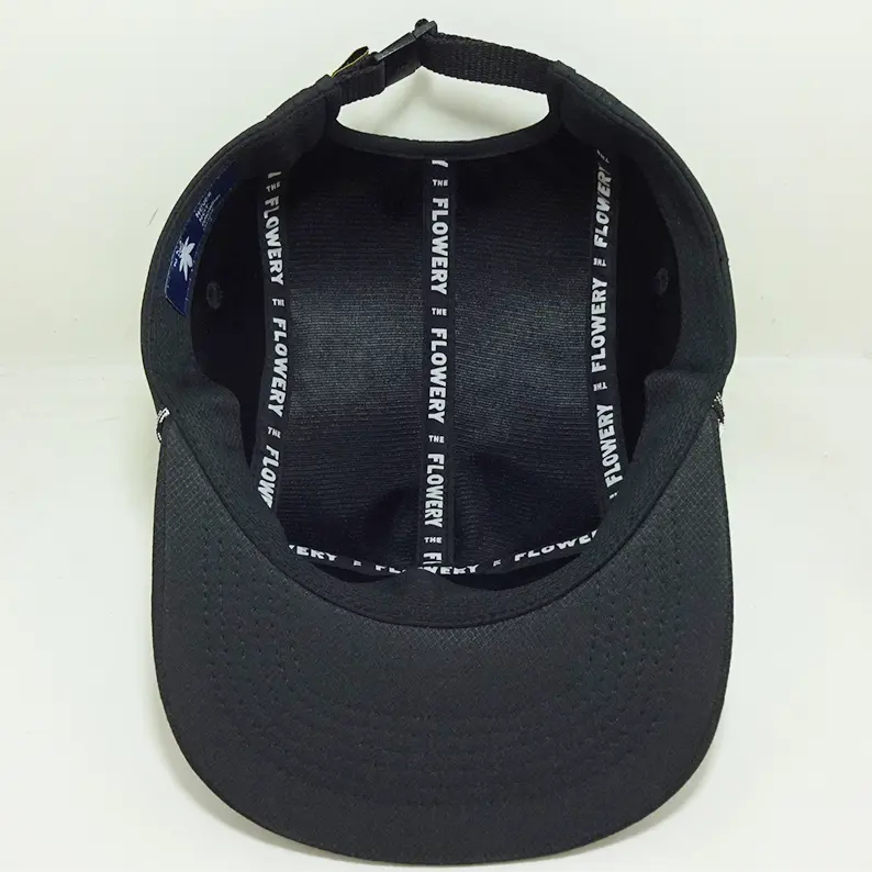 Custom Nylon Rope Tag Camper Caps Rubber Patch Logo 5 Panel Design Vietnam Made Hat For Men Women Outdoor Running Sportswear L01 7