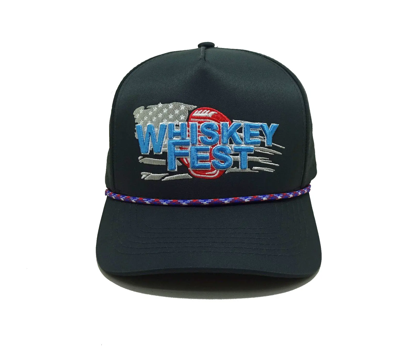 Custom Performance Polyester Baseball Hat  Embroidery Logo Laser Cut Snapback Dad Hats With Rope 5 Panels Vietnam Factory