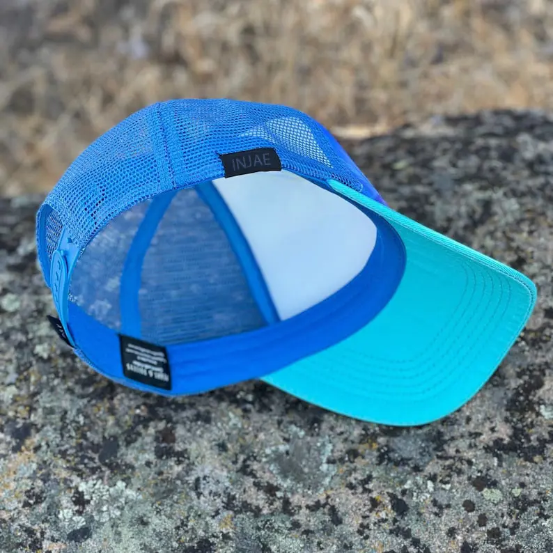 Custom Print Mountain Vibe Trucker Hat Vietnam Made Structured Mesh 5 Panel Capss High Quality Gorras For Outdoor Camping L01 7