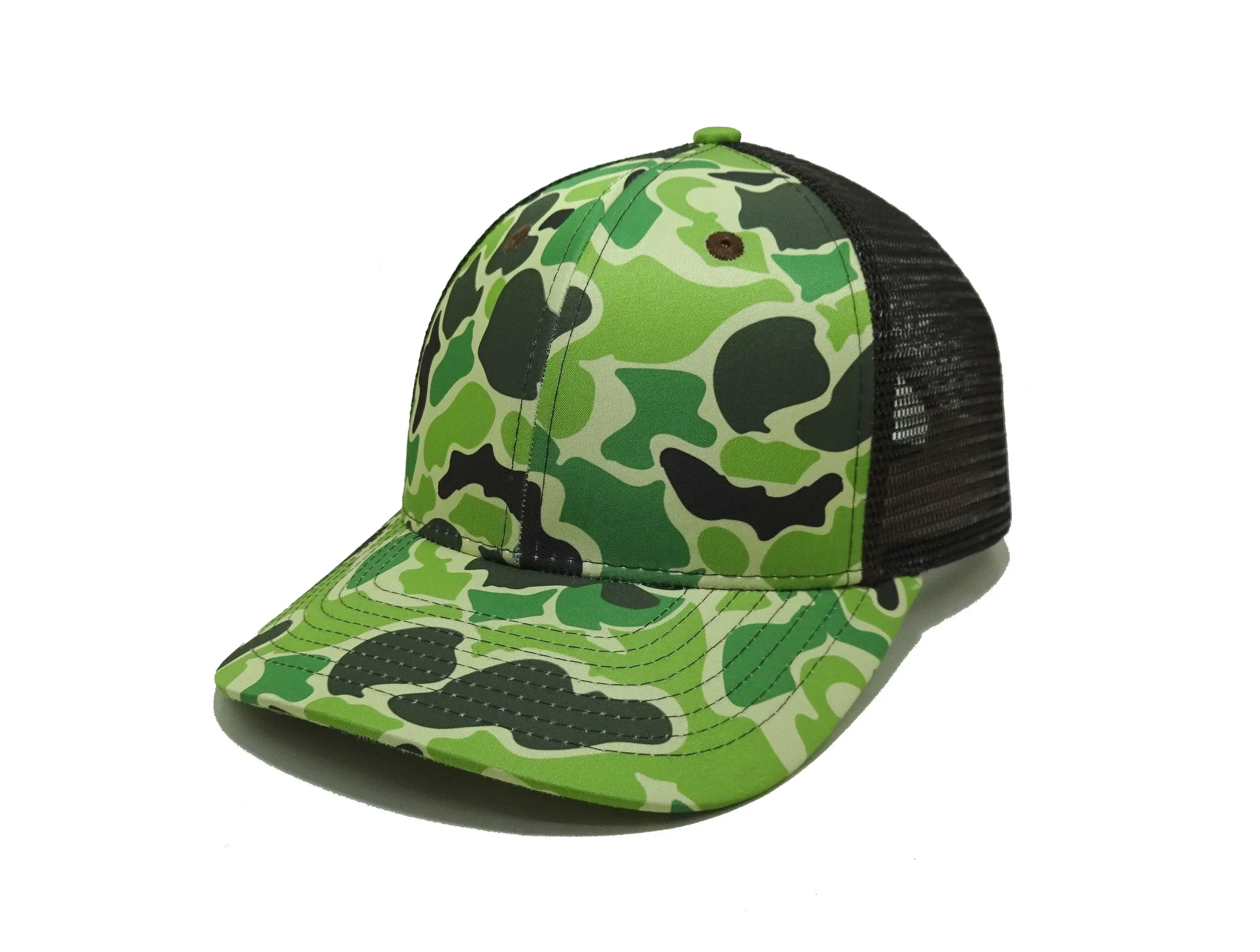Custom Printing Camo Hat Headwear Trucker Hats with Mesh Camouflage Caps Sport Design Promotional Brand Hat 2