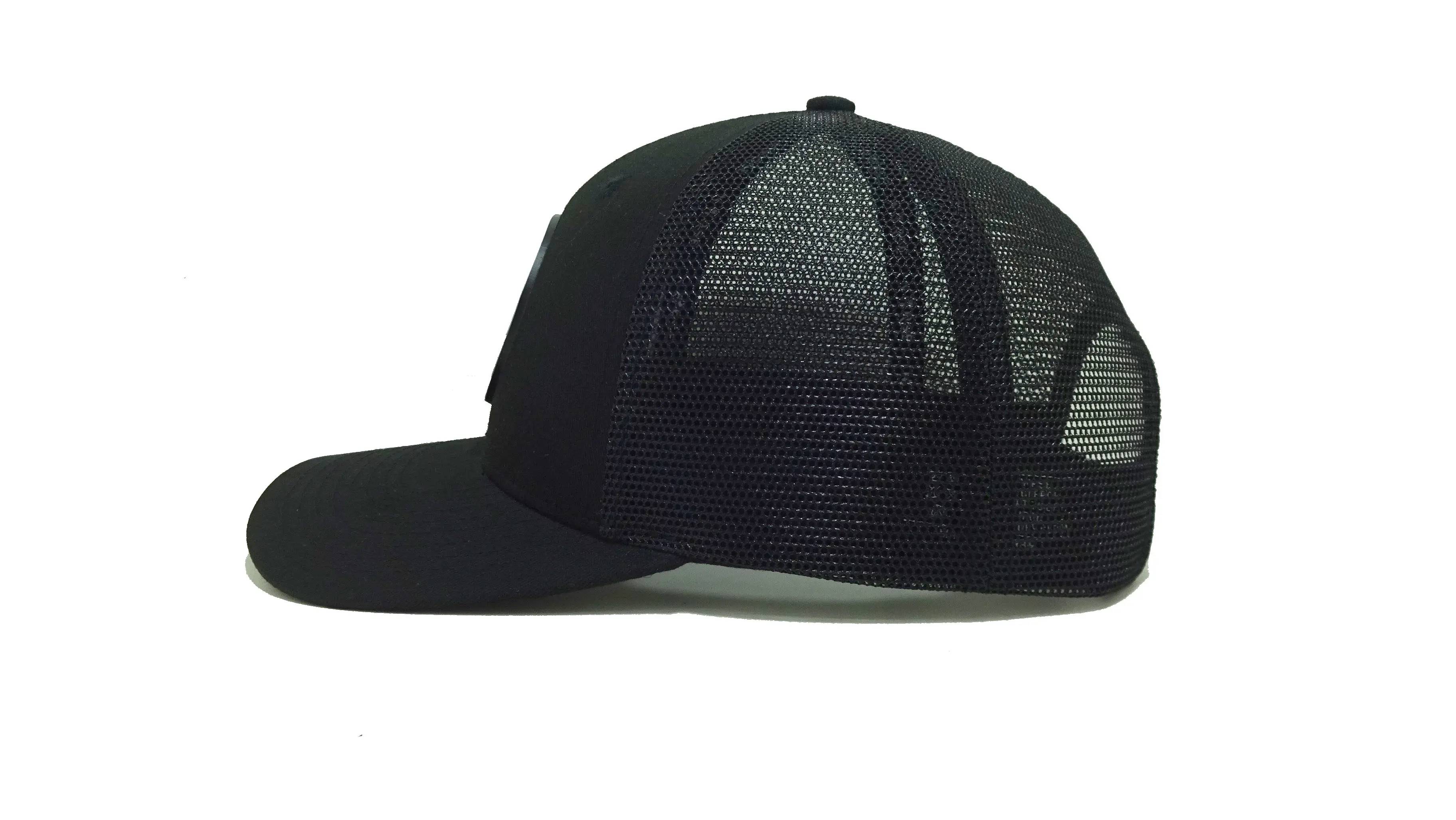 Custom Rubber Logo Trucker Hats Black Snapback Caps Hat Custom Rubber Patch Vietnam Promotional Hat Sports Cap for Man 3