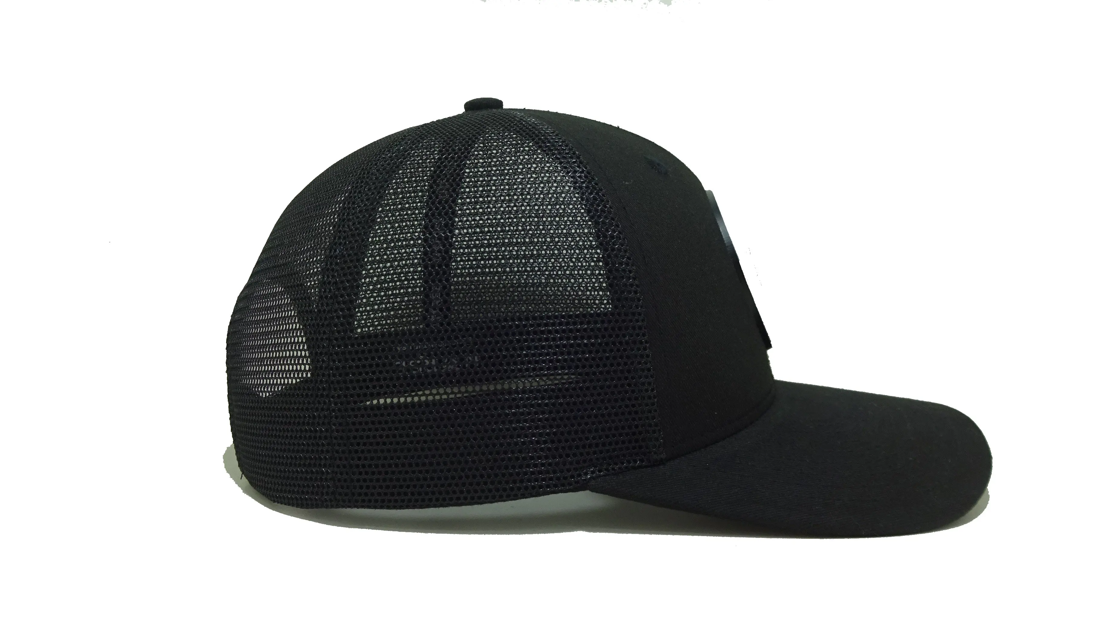 Custom Rubber Logo Trucker Hats Black Snapback Caps Hat Custom Rubber Patch Vietnam Promotional Hat Sports Cap for Man 4