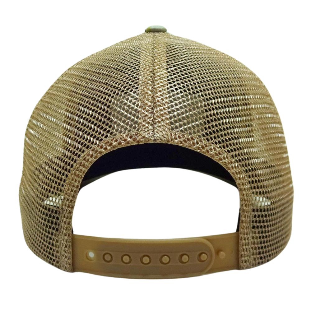 Custom Rubber Patch Logo Camouflage Trucker Hat Vietnam Made Caps Inner Tape Printing Adjustable Fit Gorras Mesh Back Casual L01 7