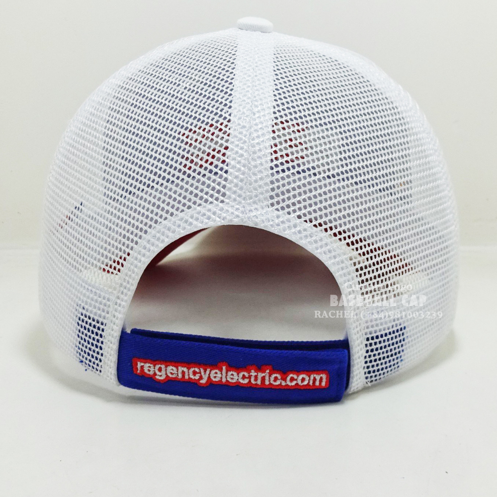 Custom Sandwich Brim Embroidered Baseball Trucker Hats 6 Panel American Flag Logo Brim Printed Adjustable Velcro Magic Sticker 6