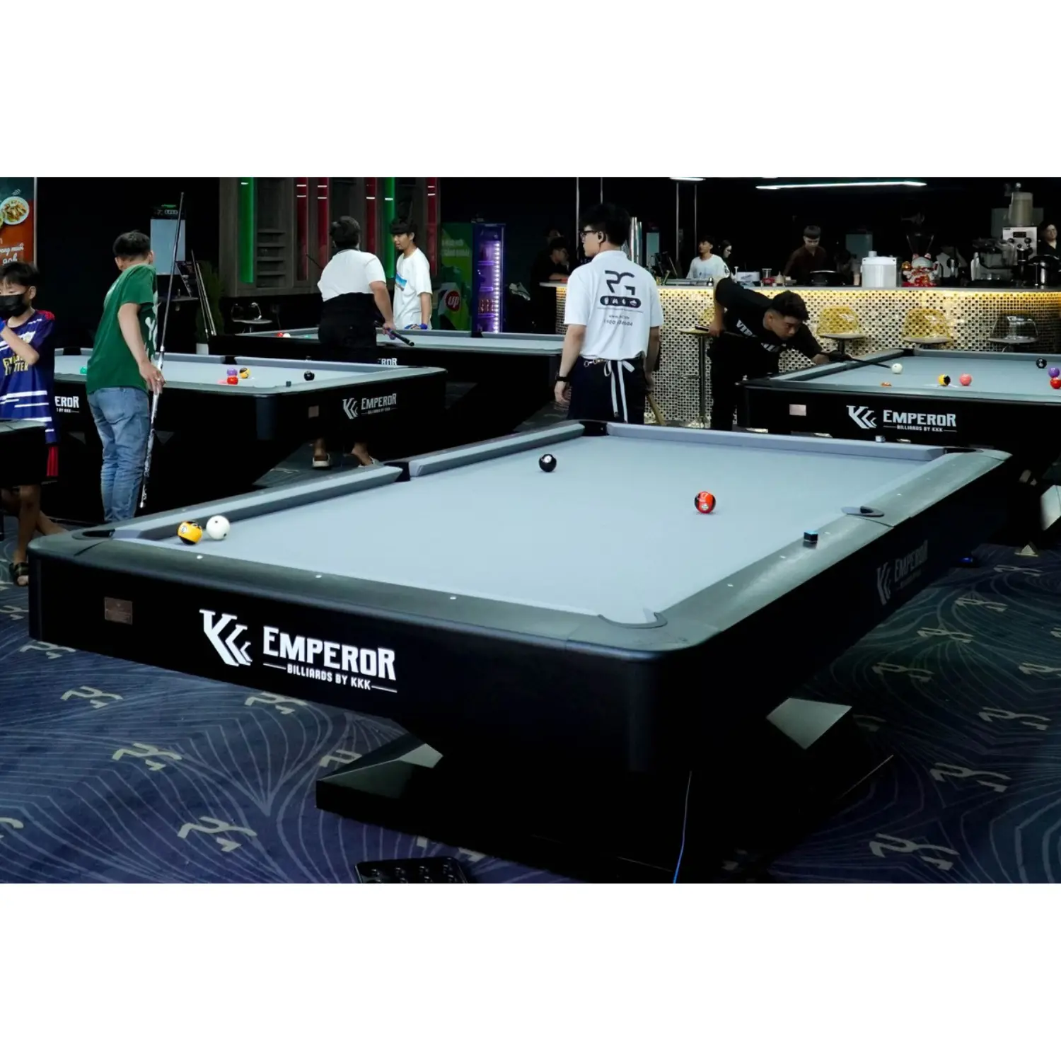 Custom Solid Wood Billiard Table with Slate Surface Precision Play Rubber Cushions 1